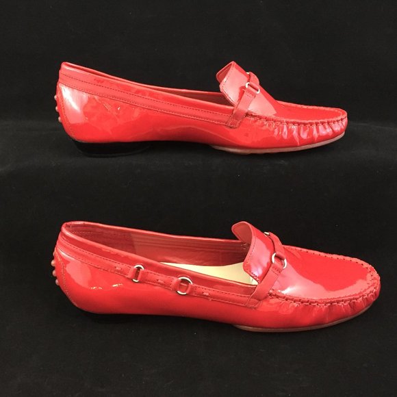Talbots Red Patent Driving Moccasin - NEW - Picture 10 of 14